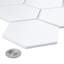 Metro Super 4" Hex Matte White 10" x 11-1/2" Porcelain Mosaic Tile