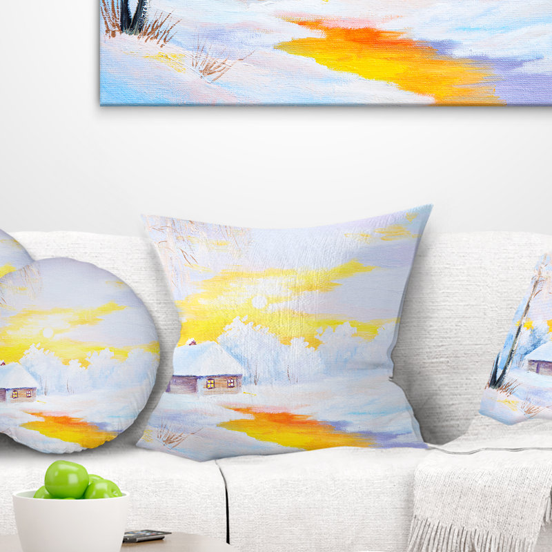 Landscape Throw Pillow, 16" x 16", Throw Pillow