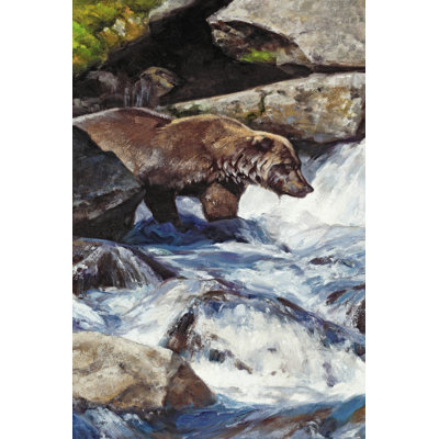 " Salmon Zen " by Julie T. Chapman Painting Print