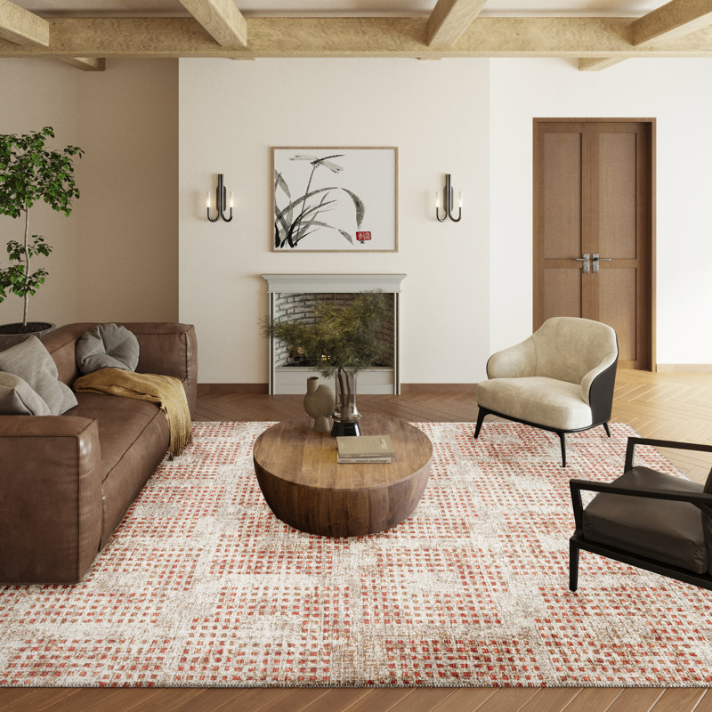 Jahira Performance Chenille Washable Indoor / Outdoor Rug, Rectangle 8' x 10'