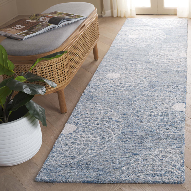 Ebony Hand Tufted Performance Geometric Rug, Runner 2'3" x 9'