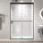 44" - 48" W x 70" H Double Sliding Semi-Frameless Shower Door with 1/4" (6mm) Crystal Clear Tempered Glass-107510515