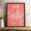 Seoul City Map - No Frame Print-636424385