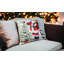 Harbine White Square Throw Cushion