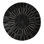 Tapis noir en cuir de vache Juwairia