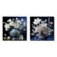 Arrangement de fleurs d'hibiscus blanc - ensemble de 2 collages carrés d'hibiscus-180733735-180733741