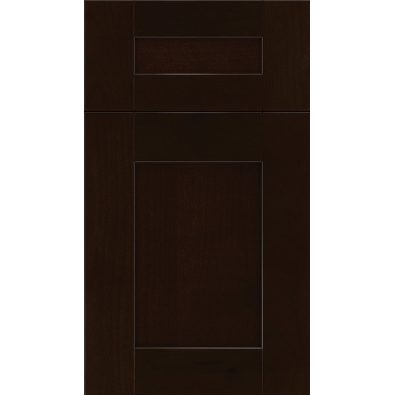 Dwelling Full Access Crescent Door Sample, Espresso, Maple