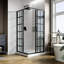 Cabine de douche carrée encadrée l 36 "x P 36" x H 72 "