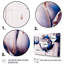 «Ice Blue and Gold Paint Drip Tulip II», reproduction de 3 pièces-87915906-87915907