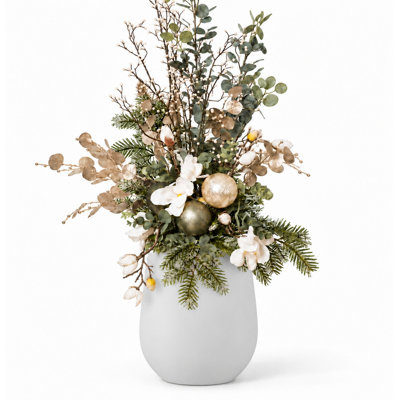 16.5 Inch Kute Nest Corso Fiberstone Planter - Light French Gray 16.5"H (Opening 11.5")