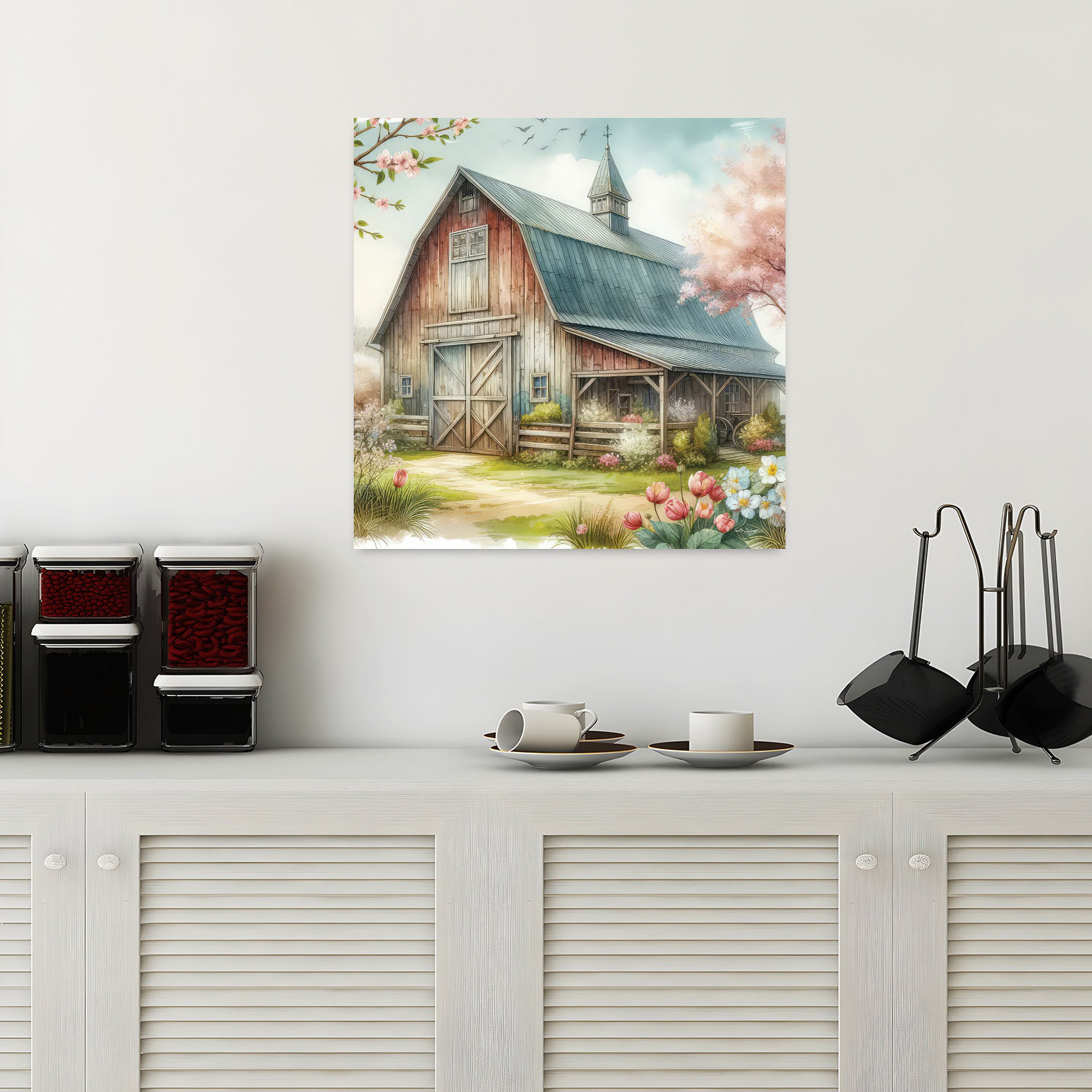 Spring Barn Drawings Ophelia & Co. Contemporary Spring Barn Ii With Barn Barn Art | Wayfair