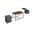 Ensemble de tables basses avec rebords surélevés et options de rangement-714872245