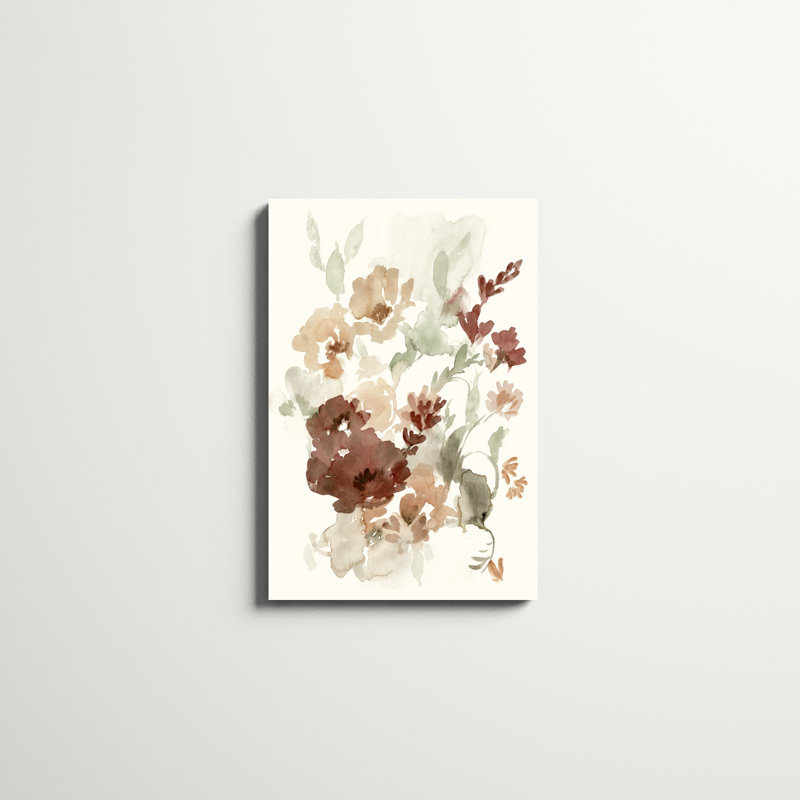 «Waning Bouquet II» par Jennifer Goldberger, reproduction d'art sur toile tendue, H 30 po x l 20 po