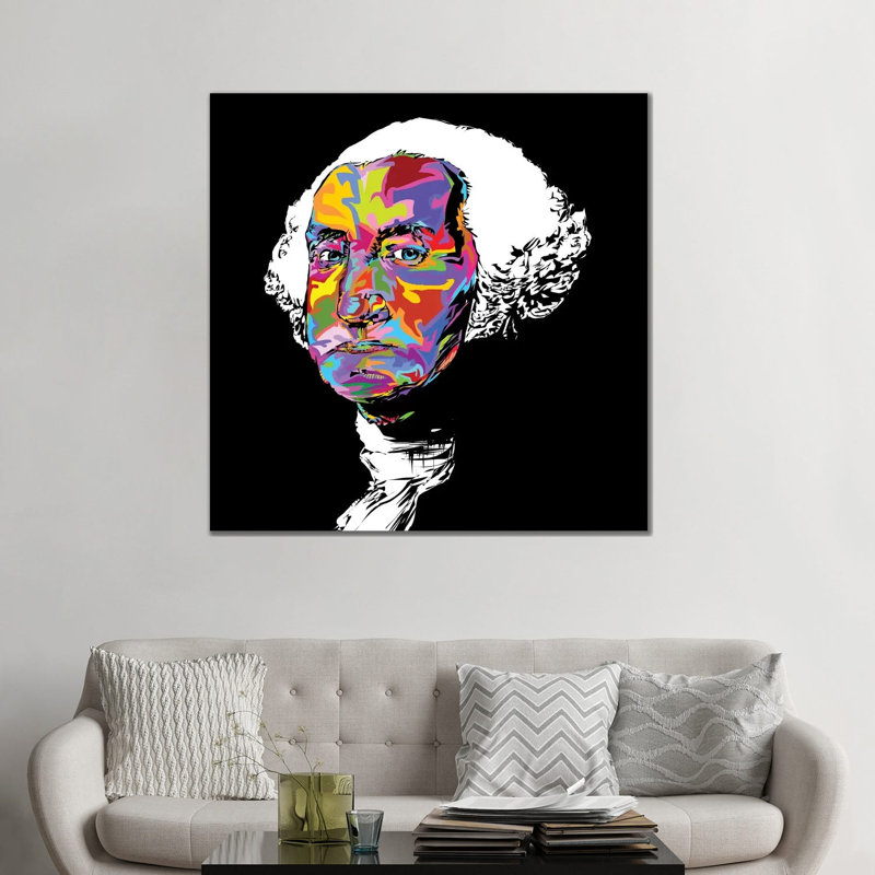 Gw par Technodrome1 - impression d'art graphique, Toile tendue, Aucun mat, H 48 po x l 48 po x 1,5 po