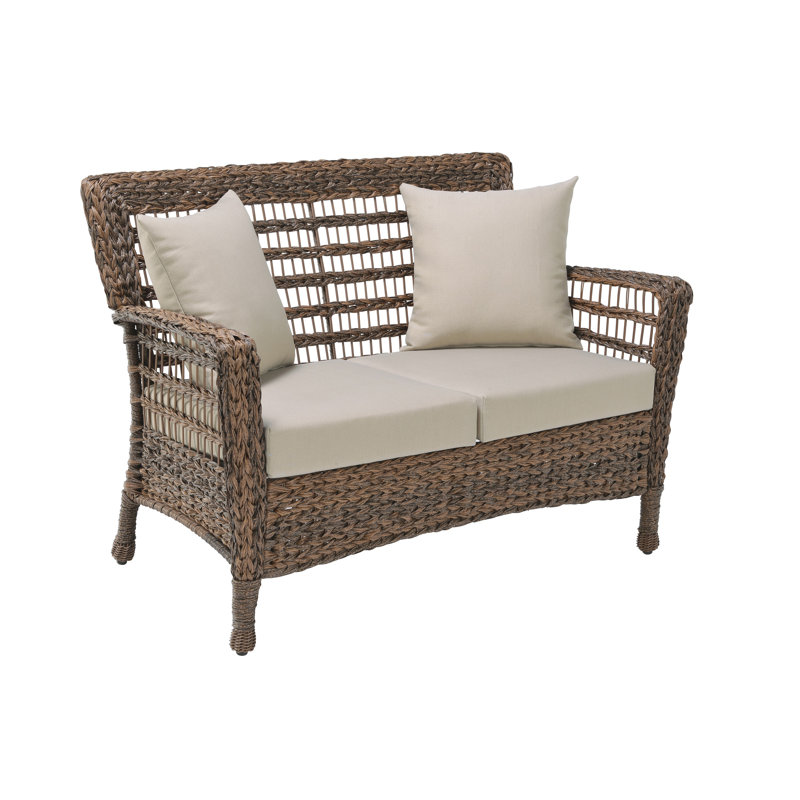 Dugas 51'' Wide Metal Loveseat with Cushions