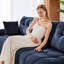 Canapé simple avec repose-pieds Chenille-1419365898
