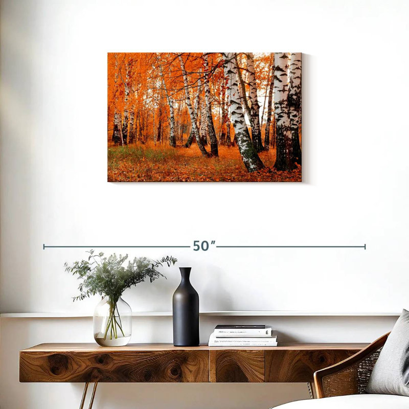 Forêt de bouleaux Harnek Autumn, H 20 po x l 30 po