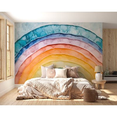 Papier peint texturé Rainbow Waves