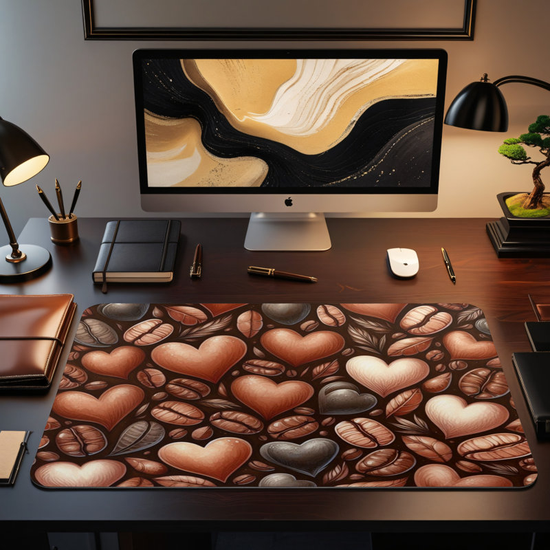 Polyester Desk Pad, 14.4x12.1
