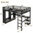 Full Metal Loft Bed with Built-In Wardrobe, Desk and Storage Shelves-1927216182-1927216180