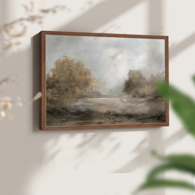 Creekside Stillness -Framed Print - Restickable, Walnut, 22" H x 28" W