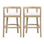Tabouret de comptoir en bois d'hévéa Gurseese-884158200-875389641
