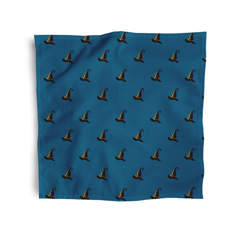 Ensemble de serviettes 4 pièces Witches Brew, L 18 po x L 18 po, Bleu sarcelle