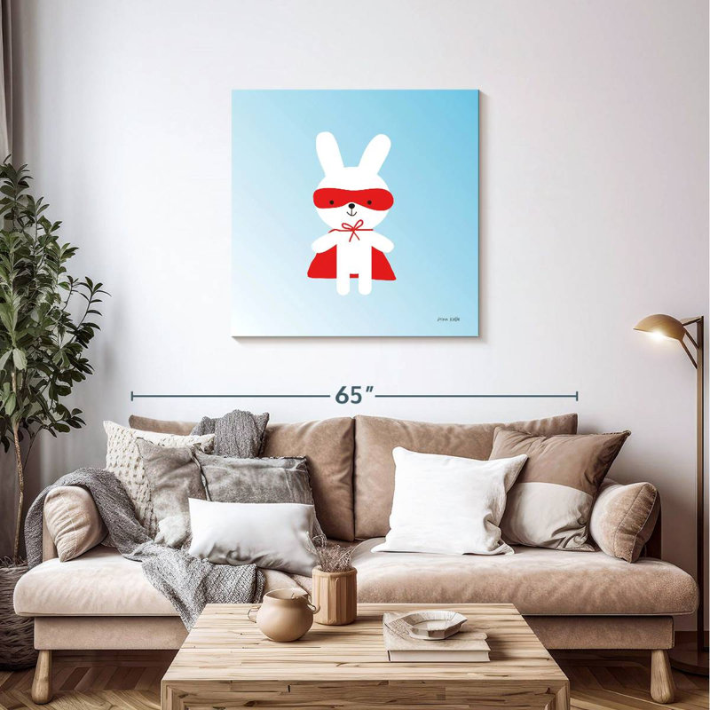 Ashelle Rabbit Super Hero, H 36 po x l 36 po