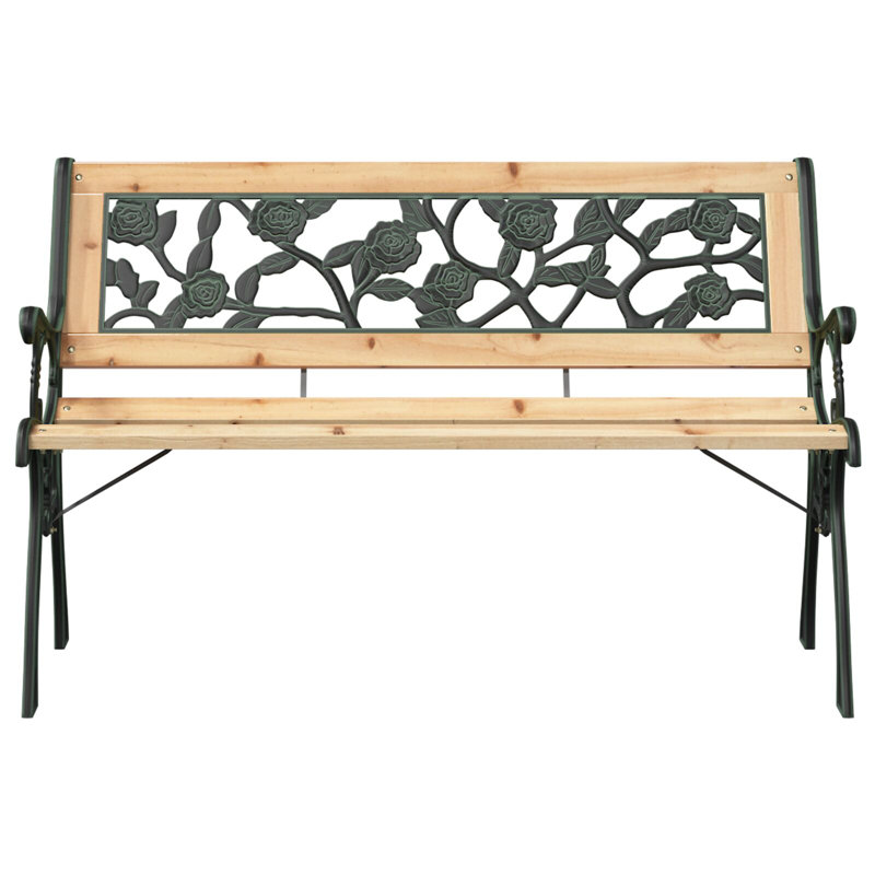 Banc de patio en bois 48 po, 48" W, cross
