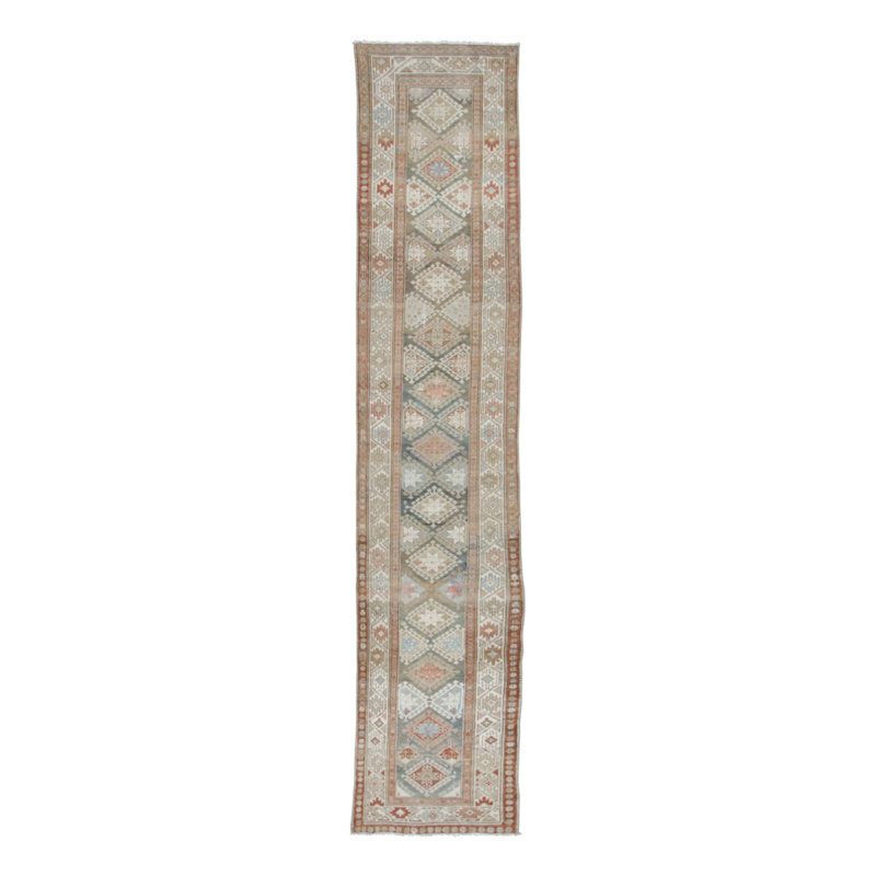 Vintage One-of-a-Kind 3'2" X 15'3" Hand Knotted Area Rug