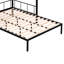 Lit superposé en métal avec tablettes et panneau quadrillé / Structure de lit en métal robuste / Lattes en bois sans bruit / Garde-corps confortable en textilène / Tablettes et grilles intégrées à 2 niveaux / Lit séparé