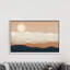 Mojave Mountains And Moon Portrait by Ryan Fowler - Print on Canvas-746200561-746200570