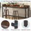 Console extra longue 70,9 po avec prises de courant et ports USB, table de canapé étroite derrière le canapé, table de bar de hall d'entrée industrielle avec station de charge pour le salon, couloir, brun rustique