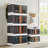 4 Pack Plastic Collapsible Storage Bins with Door and Wheels, Stackable Organizer with Lid and Handle-247266581