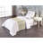Ambesonne Geometric Bed Runner Modern Triangles Pattern Mustard White-106943731