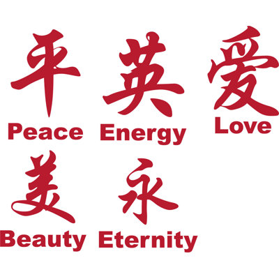 Adhésif décoratif symbole chinois