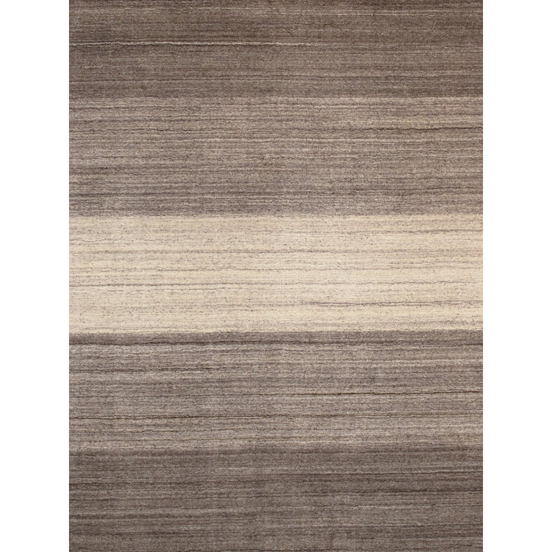 Tribal Striped Area Rug in Brown / Brown