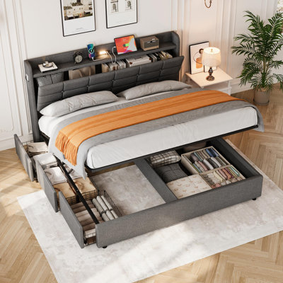 Upholstered Ottoman Bed