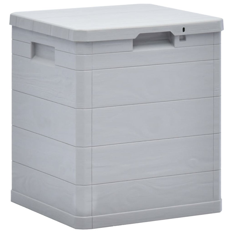 WFX Utility 274.19cm W 1289.65L Water Resistant Plastic Lockable Storage Box, Light Grey
