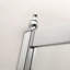 Porte de douche 36 po x 72 po avec cabine de douche encadrée en chrome