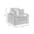 Ermia Modern Faux Fur Accent Chair with Cup Holder and Two Pillows-111687813