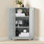 Armoire de coin de rangement de salle de bain 31,2 "H avec tablettes-2113530867