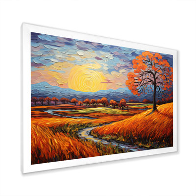 " Vangogh Autumn Path II " by Vincent Van Gogh Painting Print