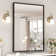 Iron rectangular bathroom wall mounted mirror, vertically or horizontally installed vanity mirror