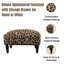Elegant 40cm Wide Ottoman – Stylish Footstool with Drawer Storage, Removable Legs, Perfect for Living Rooms
