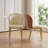 Quatrell Side Chair in Brown/Cream