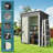 Aiho 5 ft. W X 3 ft. D Metal Vertical Storage Shed-65754012