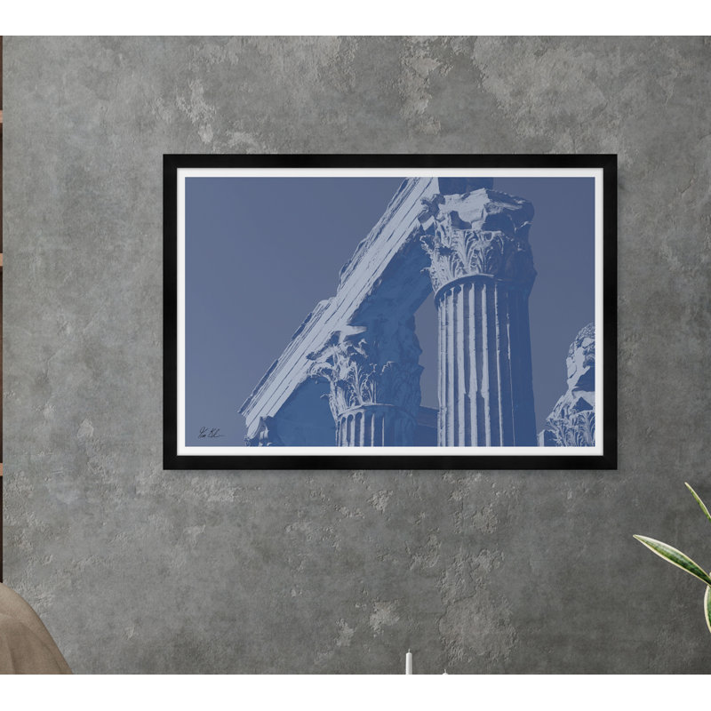 Corinthian Jupiter IV in Blue Duotone par Tim Klein - photographie avec cadre