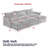 Upholstered Sofa Couch With Ottomans