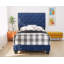 Lit simple en velours bleu marine Modena-83537957-83537952